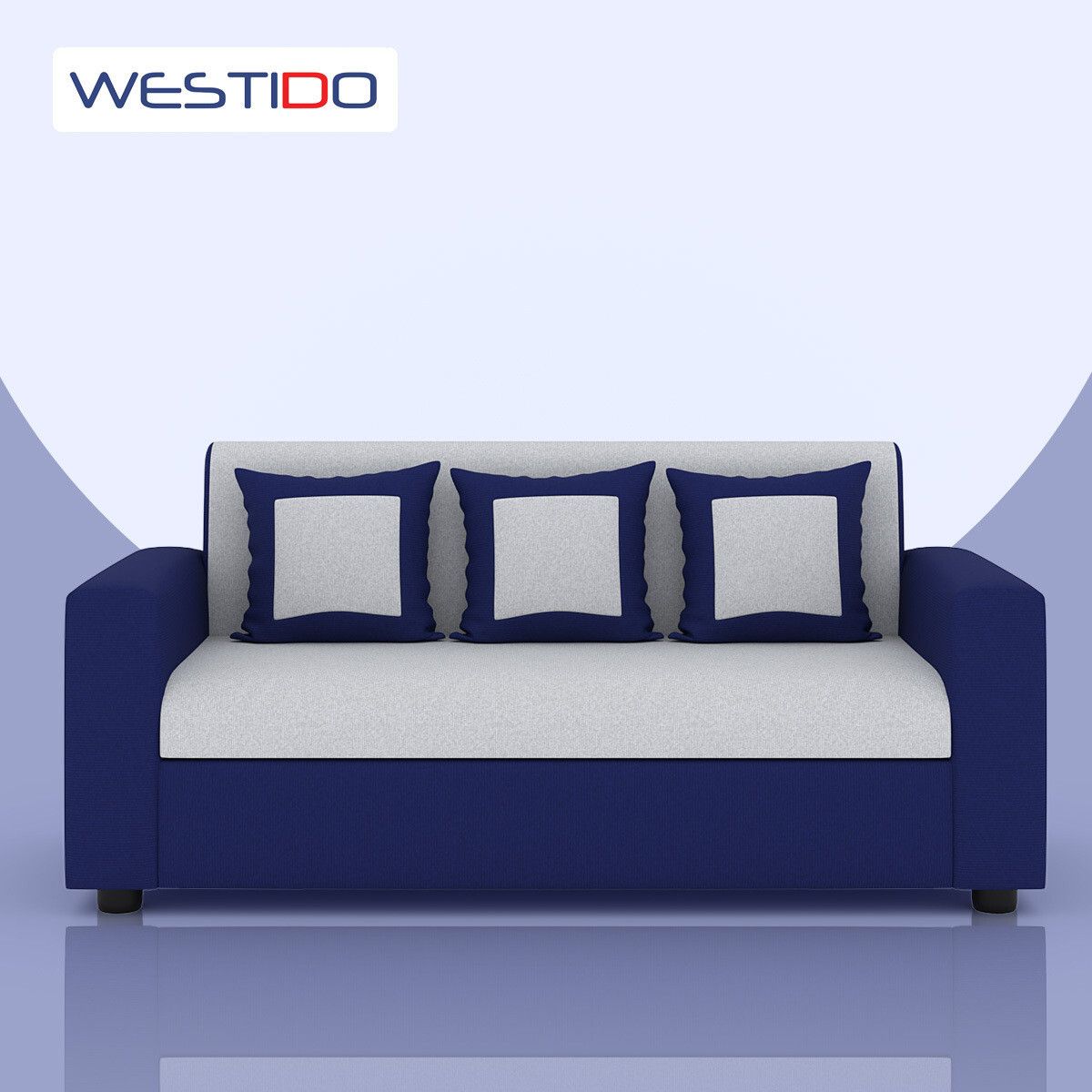 Cream Brown Upholstered 3 + 1 + 1 Sofa by RECLINEX INDIA