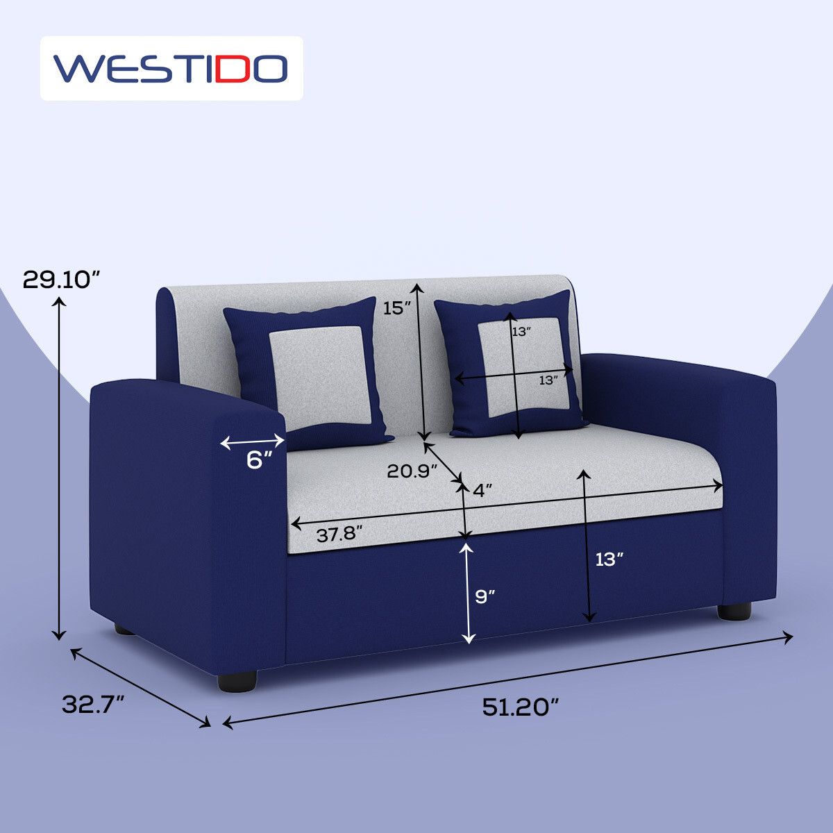 RECLINEX INDIA 3 + 1 + 1 Designer Sofa - Cream Brown