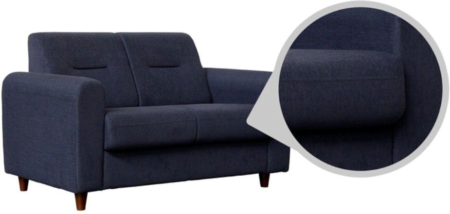 WESTIDO Pratco Fabric 2 Seater  Sofa (Finish Color - Blue, DIY(Do-It-Yourself))