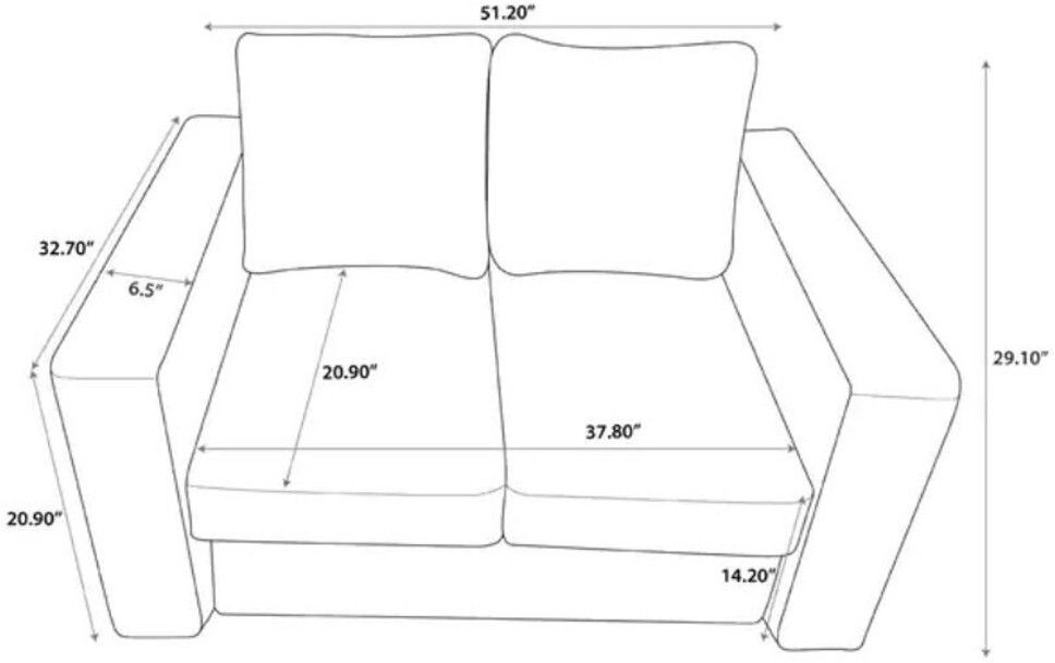 WESTIDO Savannah Leatherette 2 Seater  Sofa (Finish Color - Brown, DIY(Do-It-Yourself))