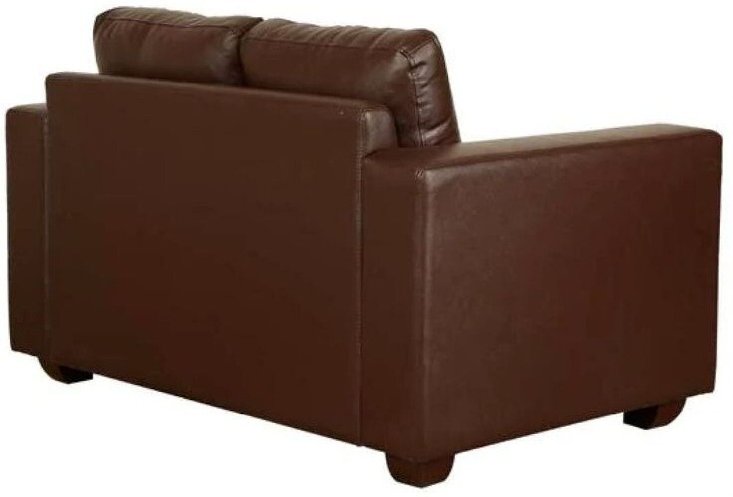 WESTIDO Savannah Leatherette 2 Seater  Sofa (Finish Color - Brown, DIY(Do-It-Yourself))