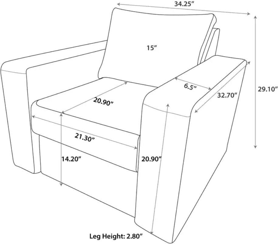 WESTIDO Synthol Leatherette 1 Seater  Sofa (Finish Color - Brown, DIY(Do-It-Yourself))