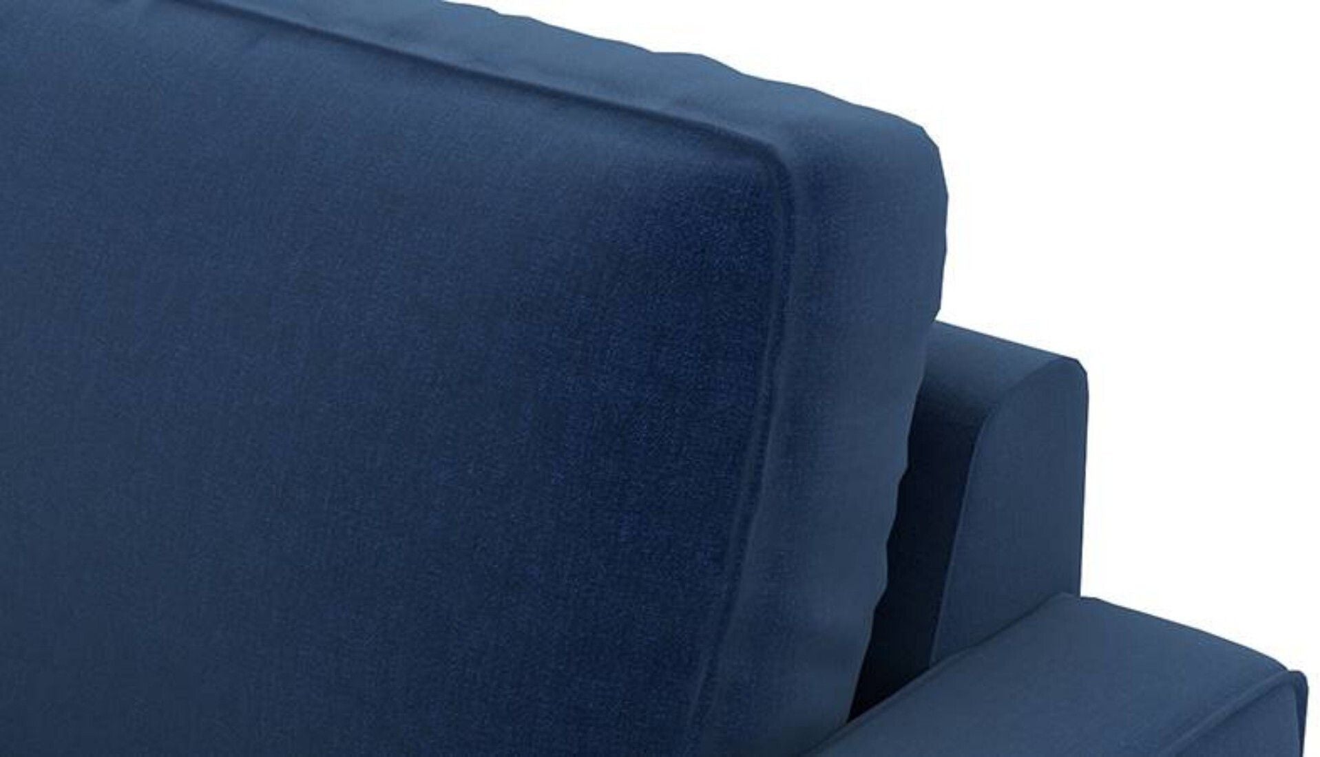 WESTIDO Laibah Fabric 3 Seater  Sofa (Finish Color - Blue, DIY(Do-It-Yourself))