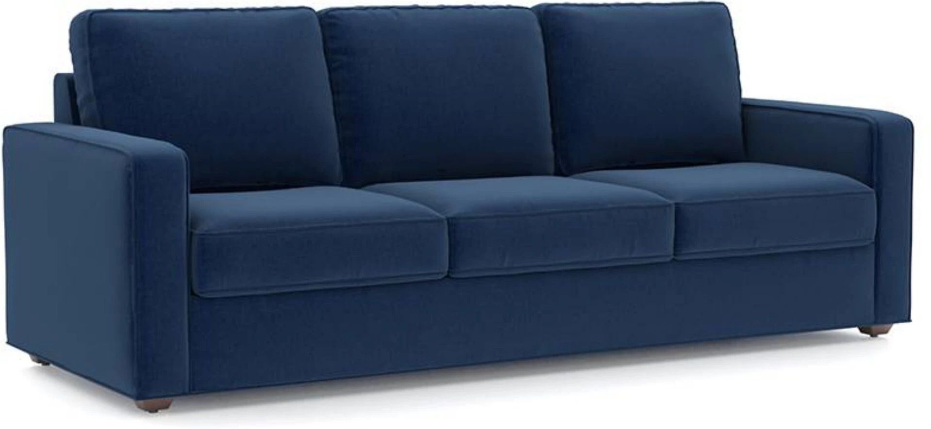WESTIDO Laibah Fabric 3 Seater  Sofa (Finish Color - Blue, DIY(Do-It-Yourself))