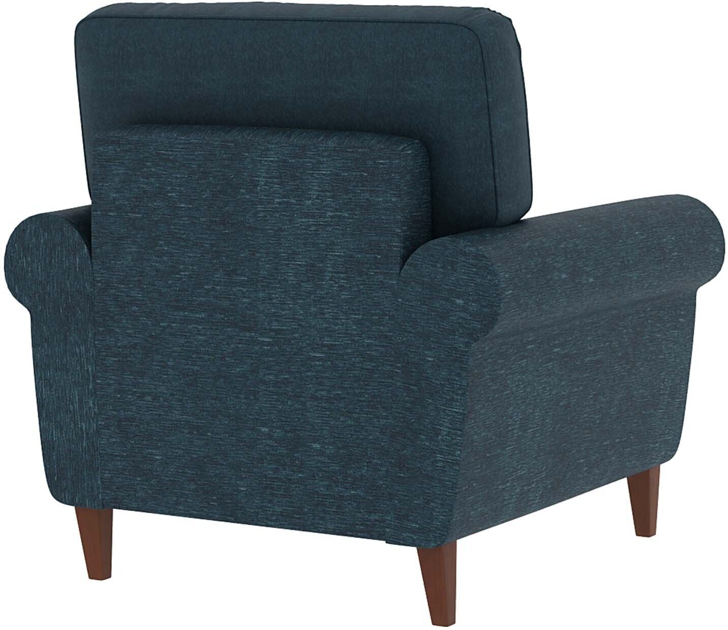 WESTIDO Alfemo Mobilya. Fabric 1 Seater  Sofa (Finish Color - BLUE, DIY(Do-It-Yourself))