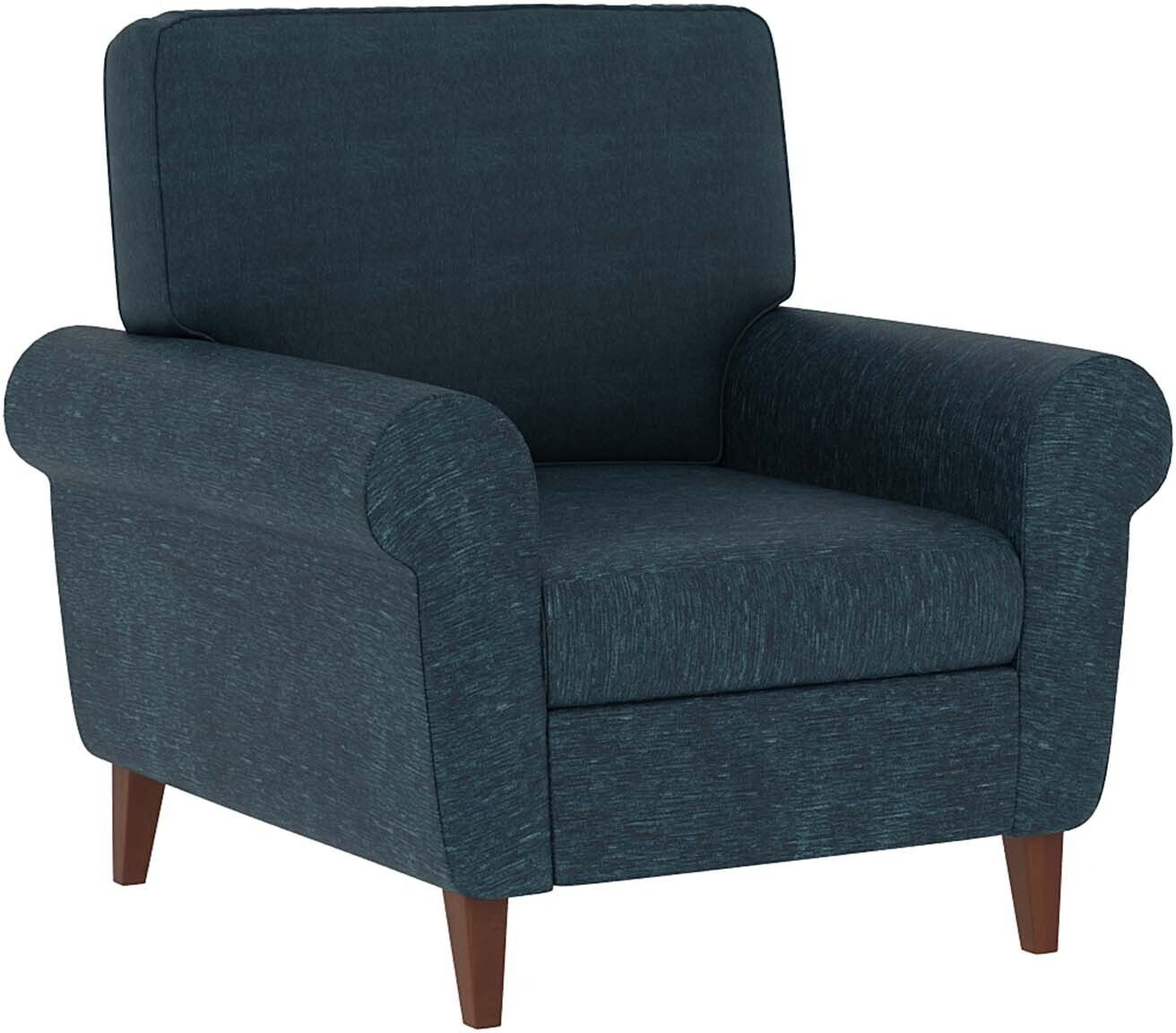 WESTIDO Alfemo Mobilya. Fabric 1 Seater  Sofa (Finish Color - BLUE, DIY(Do-It-Yourself))