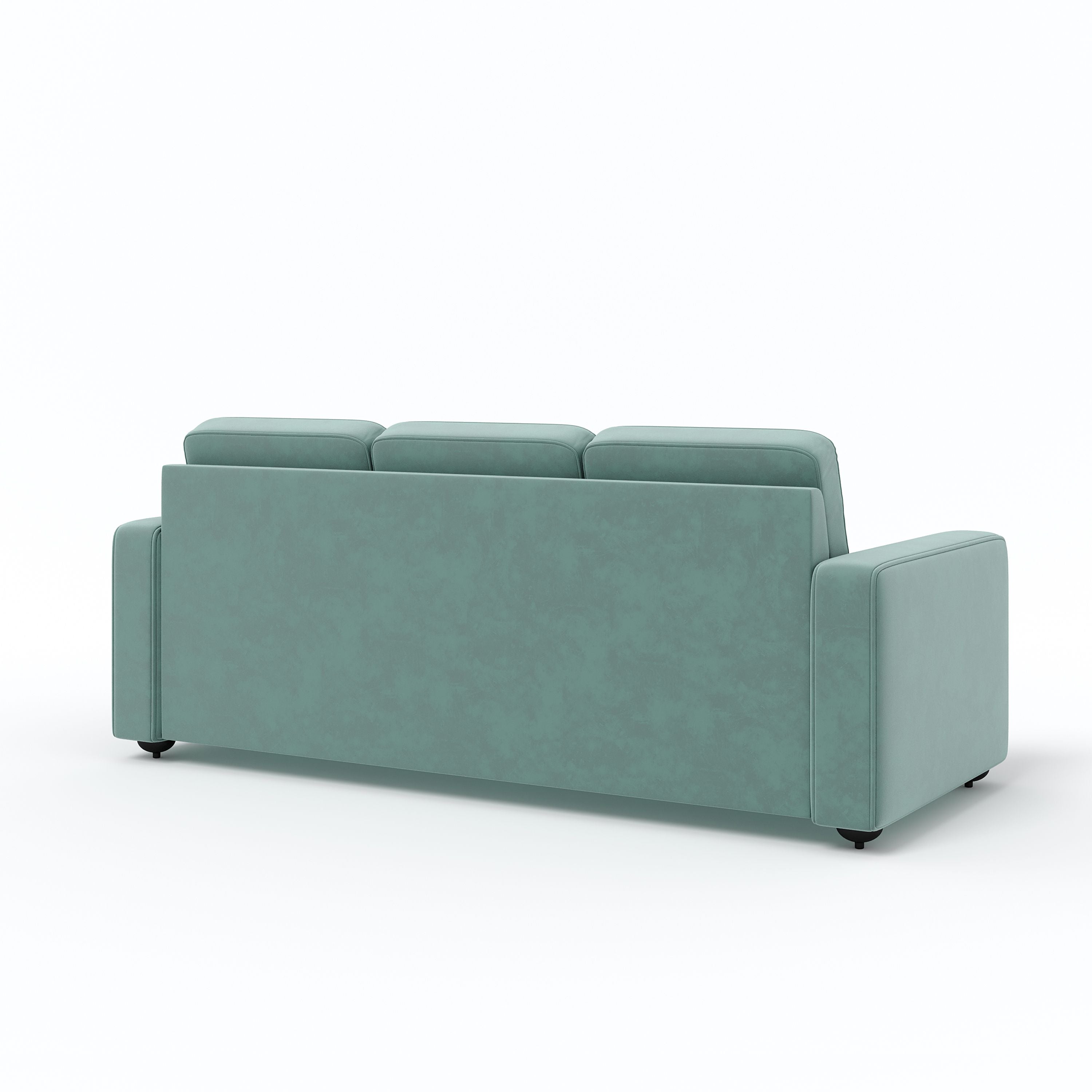 WESTIDO Emre Fabric 3 Seater  Sofa (Finish Color - GREEN, DIY(Do-It-Yourself))