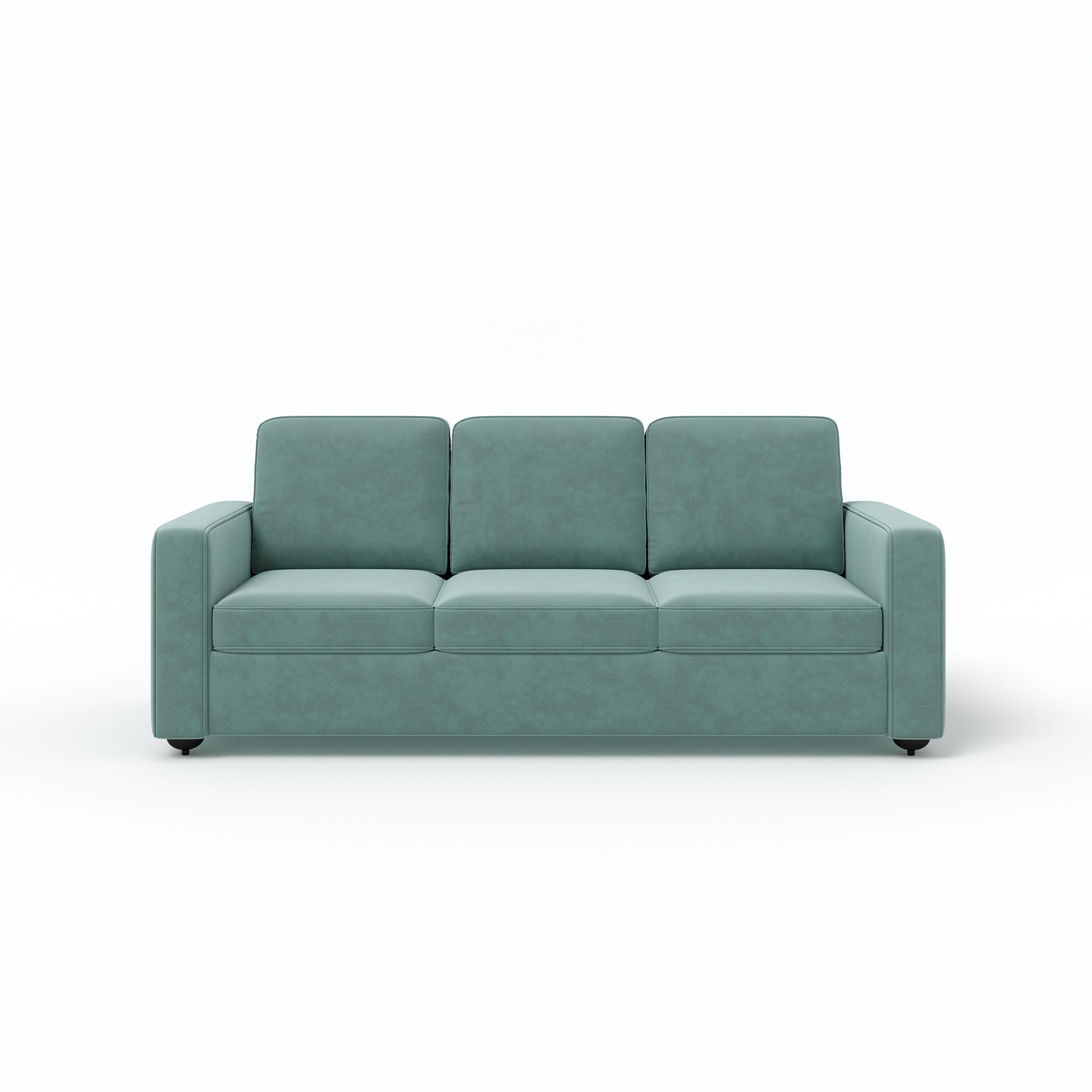 WESTIDO Emre Fabric 3 Seater  Sofa (Finish Color - GREEN, DIY(Do-It-Yourself))