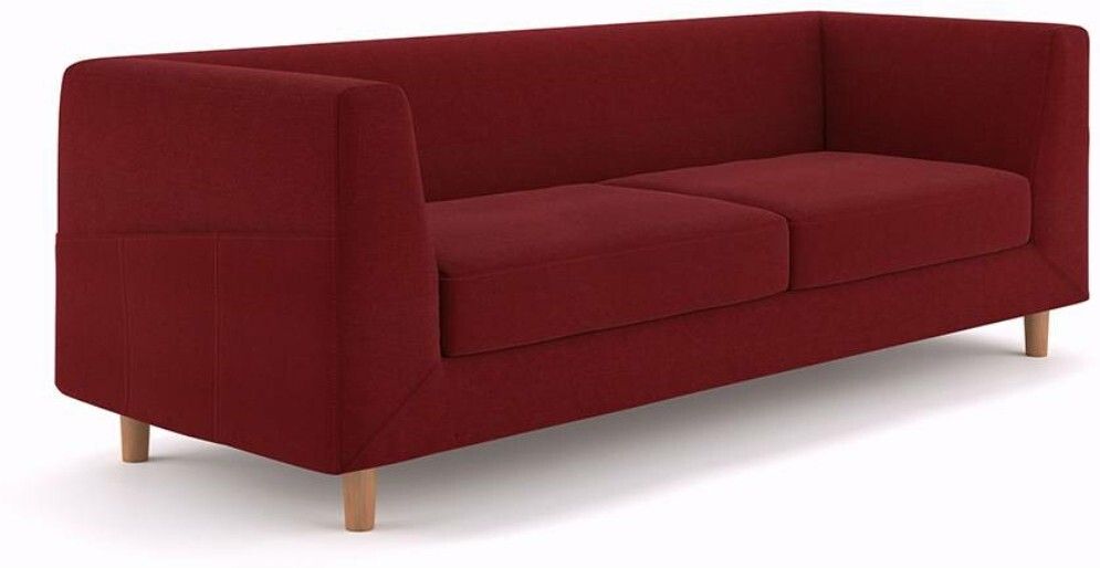 WESTIDO IKEA Fabric 2 Seater  Sofa (Finish Color - Maroon, DIY(Do-It-Yourself))