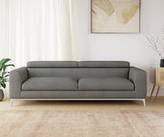 WESTIDO Tuxedo Fabric 3 Seater  Sofa (Finish Color - GREY, DIY(Do-It-Yourself))